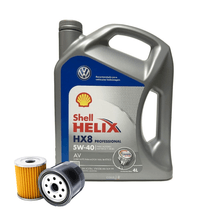 Cambio de Aceite Sintético Shell Helix HX8 Professional AV 5W-40 + Filtro de Aceite