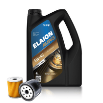 Cambio de Aceite Sintético YPF Elaion 5W-40 Auro Plus 540 4/4 + Filtro de Aceite