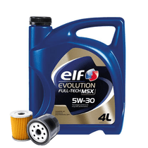 Cambio de Aceite Sintético Elf Evolution Fulltech Msx 5W-30 + Filtro de Aceite